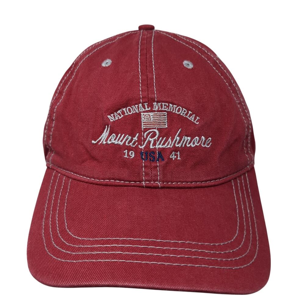 National Memorial Mount Rushmore USA 1941 Baseball Cap Red OS Prairie Mountain